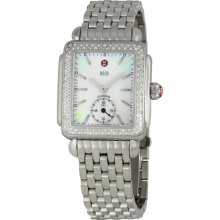 Michele Ladies Deco-16 Mother of Pearl Dial Steel Watch MWW06V000001