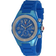 Michele MWW12F000074 Watch Tahitian Jelly Bean Ladies - Blue Dial Steel Case Swiss Movement