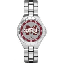 Mississippi State Bulldogs Pro II Women's Stainless Steel Bracelet Watch