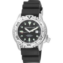 Momentum Men's 1M-Dv82b1b Storm Ii Black Dial Hyper Natural Rubber Watch