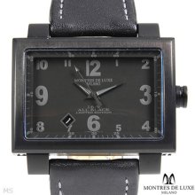 Montres De Luxe Milano 1691 Titanium Men's Watch Black/black/black
