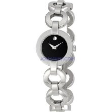 Movado Womens Bela Moda Stainless Steel Bracelet Watch 0606260 ...