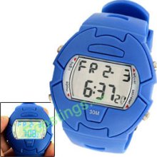 Multifunction LCD Screen Stopwatch Sports Alarm Watch