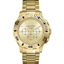 Nautica BFD 101 Chronograph Gold-tone Men's watch #N23603G