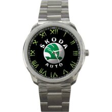 New Rare Skoda Octavia Logo Car Hot 2012 Sport Metal Watch