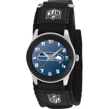 NFL Seattle Seahawks Rookie Black Sports Watch