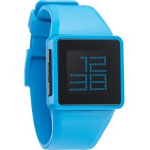 Nixon Men's Sky Blue Digital Newton Watch