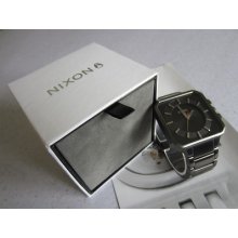 Nixon Wrist Watch The Platform All Gunmetal / Black Quartz 100m Men's W/box