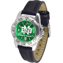 North Dakota Fighting Sioux Sport Leather Band AnoChrome-Ladies Watch