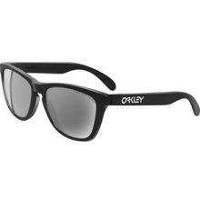 Oakley Frogskins Polished Blk Grey Polarized Sunglasses - Black Gloss regular