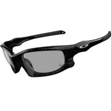 Oakley Split Jacket - Black-Silver text/Clear Black Iridium Photochromic (OO9099-07)