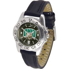 Ohio Bobcats Ladies Sport Leather Anochrome Watch Ohio Bobcats Ladies Sport Leather Anochrome Watch