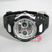 Ohsen Led Light Analog+digital Alarm Chronograph 3atm Water Resistant Watches