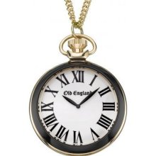 Old England Unisex Black And White Pocket Watch Oe118fb