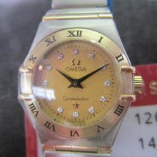 Omega Constellation Women's Watch Quartz 18k Gold Original Edition Swiss