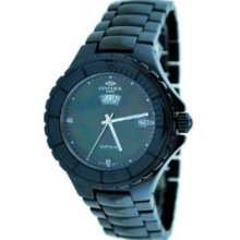 Oniss ON8011-M Black Men's Swiss Sapphire Ceramic Watch