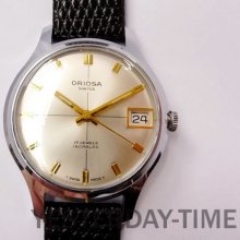 Oriosa 1960's Swiss 17 Jewel Incabloc Gents Manual Watch