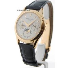 Patek Philippe 3940 18k Gold Perpetual Calendar Box & Papers Deployant Buckle