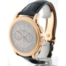 Patek Philippe 5070 18k Rose Gold Chronograph 5070r Box & Papers