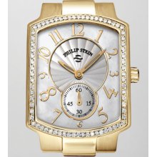 Philip Stein Small Classic Gold-Plated Diamond Watch Head