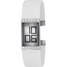 Philippe Starck White Rumeur Bangle Crystal Watch Ph1106