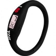 Pixel Moda Ultra Light Digital Unisex Watch Black Love