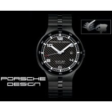 Porsche Design Watch Flat 6 P'6350 Automatic - Black PVD Steel
