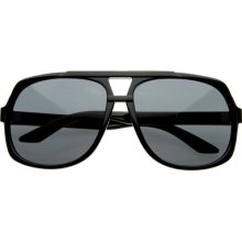 Premium Zerouv Large Plastic Square Designer Retro Style Aviator Sunglasses 8363