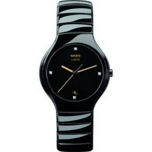 Rado True Jubile Black Ceramic Mens R27653752 Watch