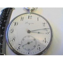 Rare Vintage 16sz Longines Pocket Watch Runs Fast