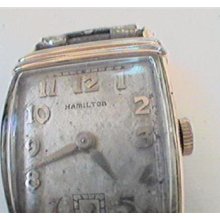 Rare Vintage 1941 Hamilton Square Watch Runs 4u2fix Case And Dial