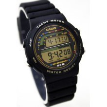 Rare Vintage Casio Trw-21 Tachy Meter Lcd Watch