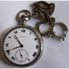 Rare Zenith Silver-0, 800 Pocket Watch-grand Prix