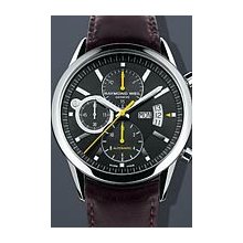 Raymond Weil Freelancer Chrono 42mm Watch - Black Dial, Brown Leather Strap 7730-STC-20021 Chronograph Sale Authentic