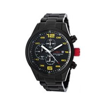 Red Line 50042-bb-11yl Mens Stealth Chronograph Black Dial