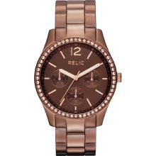 Relic Ladies Brown Band with Brown Dial Watch