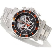 Renato Men's T-Rex Diver Limited Edition Swiss Quartz Chronograph Stainless Steel Bracelet Watch