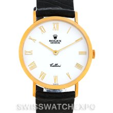 Rolex Cellini Classic Mens 18k Yellow Gold Watch 4112
