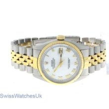 Rolex Datejust Steel & Gold Mens Watch Automatic Ship From London,uk, Contact Us
