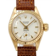 Rolex Oyster 18K Gold Women's Watch, 9/10 Condition