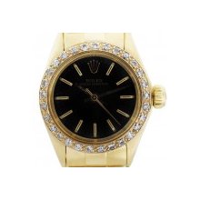 Rolex Oyster Perpetual 6718 18K Yellow Gold Presidential Ladies Watch