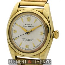 Rolex Oyster Perpetual Bubble Back 32mm 9k English Gold 3131