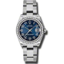 Rolex Oyster Perpetual Datejust 178384 blcao women Watch