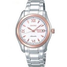 Rose Two Tone Stainless Steel Superior Automatic White Dial