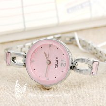 Round Elegant Dial Bracelet Sim Style Strap Quartz Woman Watch K466l