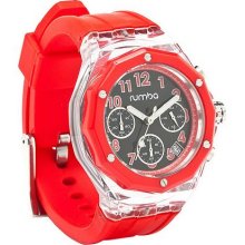 RumbaTime Mercer Chronograph Watch, TraditonalFit - Red/Black - One Size