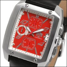 S.u.g. Jetstream Men's Seiko Quartz Movement Watch New Red Dial Sug L