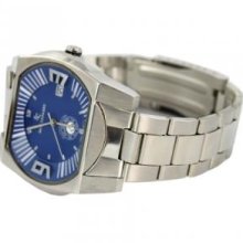 Sam Cafasso WAT-0385M-BU Sam Cafasso Men Watch in Blue Dial Stainless Steel Bracelet