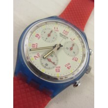 Scn103 Swatch 1992 Jfk Chrono Authentic Swiss Classic