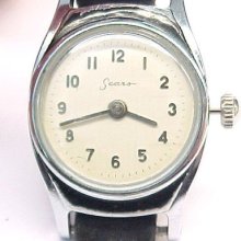 Sears Chrome Plated Ladies Wristwatch Being Sold As Is